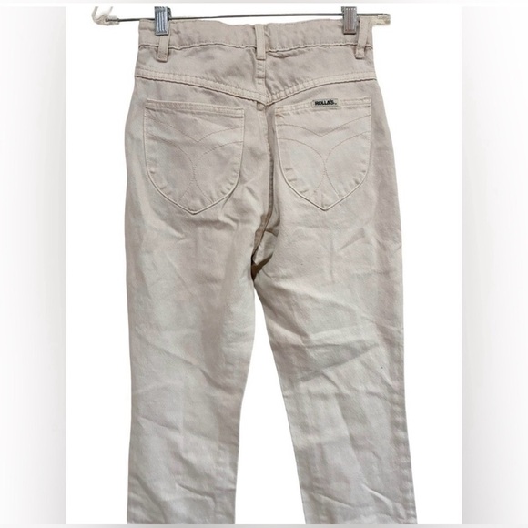 ROLLA'S High Rise Straight Jeans Cream - Picture 4 of 8